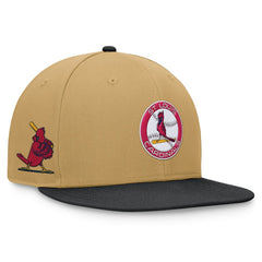 Khaki/Black St. Louis Cardinals Fanatics Heritage Two-Tone Fitted Hat