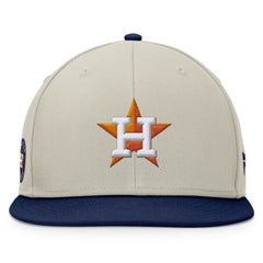 Khaki/Navy Houston Astros Fanatics Team Two-Tone Snapback Hat
