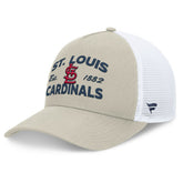 Stone St. Louis Cardinals Fanatics A-Frame Trucker Adjustable Hat