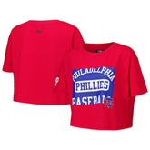Red Philadelphia Phillies Pro Standard Women's Made To Play Boxy Cropped T-Shirt