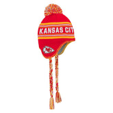 Preschool Jacquard Tassel Knit Hat with Pom - Kansas City Chiefs Hats