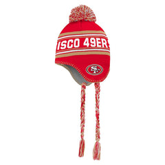 Preschool Jacquard Tassel Knit Hat with Pom - San Francisco 49ers Hats