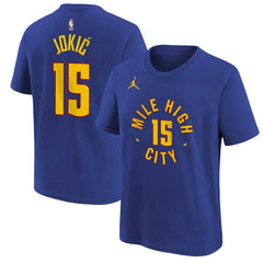 Nikola Jokic Denver Nuggets Jordan Brand Youth Statement Edition Name & Number T-Shirt sale