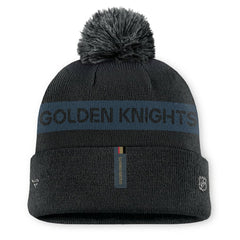 NHL Vegas Golden Knights Fanatics Women's Authentic Pro Rink Cuffed Knit Hat with Pom