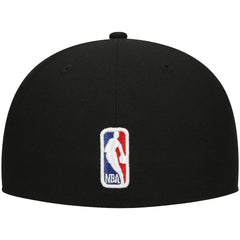 New Era Philadelphia 76ers Blackout Shadow Logo 59FIFTY Fitted Hat