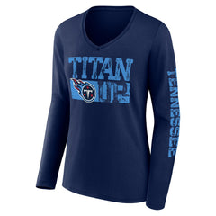 Hometown Sweep Long Sleeve V-Neck T-Shirt - Tennessee Titans T-shirts