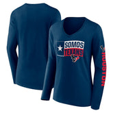 Hometown Sweep Long Sleeve V-Neck T-Shirt - Houston Texans T-shirts