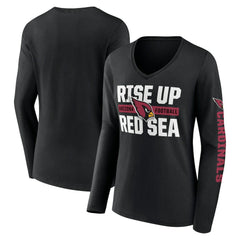 Hometown Sweep Long Sleeve V-Neck T-Shirt - Arizona Cardinals T-shirts