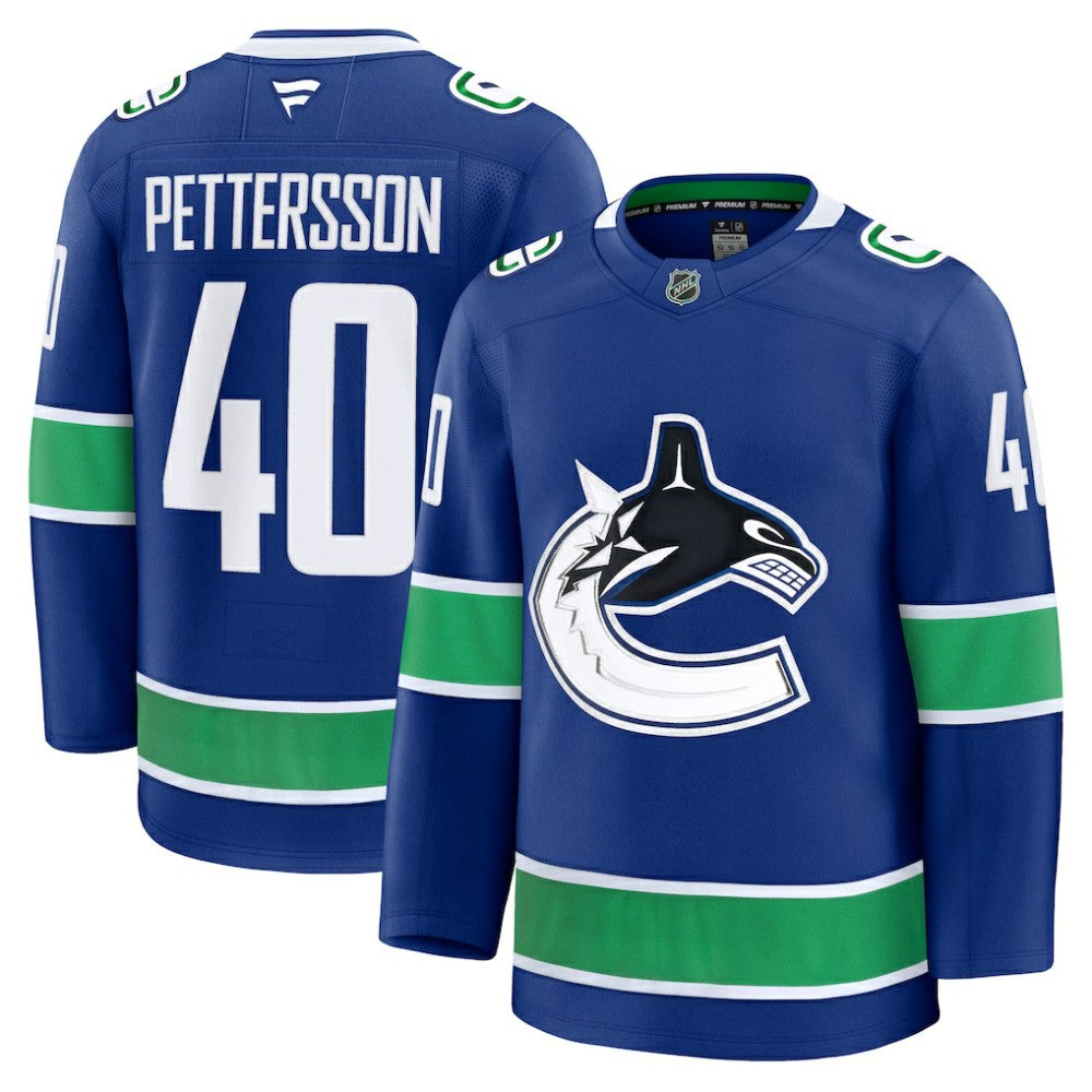 NHL Elias Pettersson Vancouver Canucks Fanatics Home Premium Jersey
