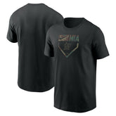 Black Miami Marlins Nike Camo T-Shirt