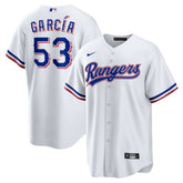 White Adolis Garcia Texas Rangers Nike Home Replica Jersey