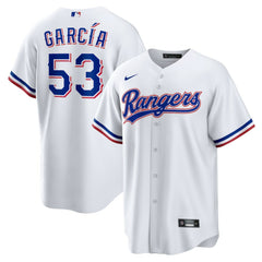 White Adolis Garcia Texas Rangers Nike Home Replica Jersey