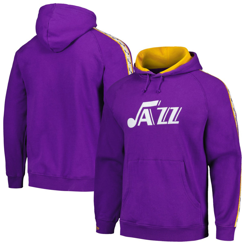 Mitchell & Ness Utah Jazz Hardwood Classics Nights Raglan Pullover Hoodie