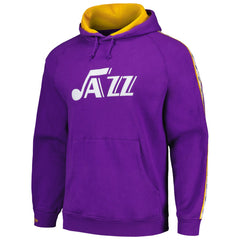 Mitchell & Ness Utah Jazz Hardwood Classics Nights Raglan Pullover Hoodie
