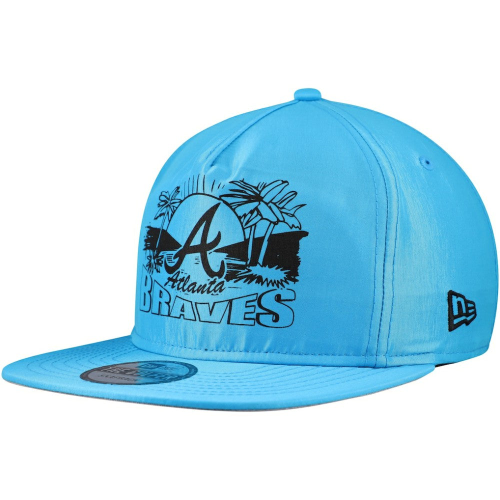 Blue Atlanta Braves New Era Neon Golfer Snapback Hat