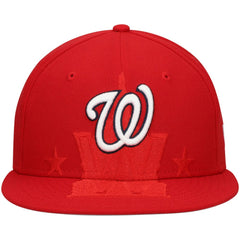 Red Washington Nationals New Era Shadow Logo 59FIFTY Fitted Hat