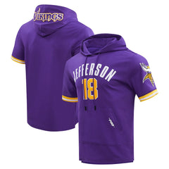 Justin Jefferson Pro Standard Player Name & Number Hoodie T-Shirt - Minnesota Vikings Hoodies