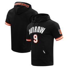 Joe Burrow Pro Standard Player Name & Number Hoodie T-Shirt - Cincinnati Bengals Hoodies