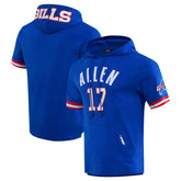 Josh Allen Pro Standard Player Name & Number Hoodie T-Shirt - Buffalo Bills Hoodies