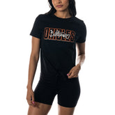 Black Baltimore Orioles The Wild Collective Women's Twist Front T-Shirt