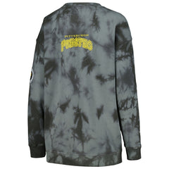 Charcoal Pittsburgh Pirates The Wild Collective Women's Overdyed Pullover Sweatshirt