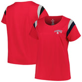 Red St. Louis Cardinals Profile Women's Plus Size Scoop Neck T-Shirt