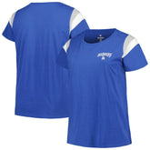 Royal Los Angeles Dodgers Profile Women's Plus Size Scoop Neck T-Shirt
