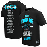 Black Miami Marlins Pro Standard Oversized City Tour T-Shirt