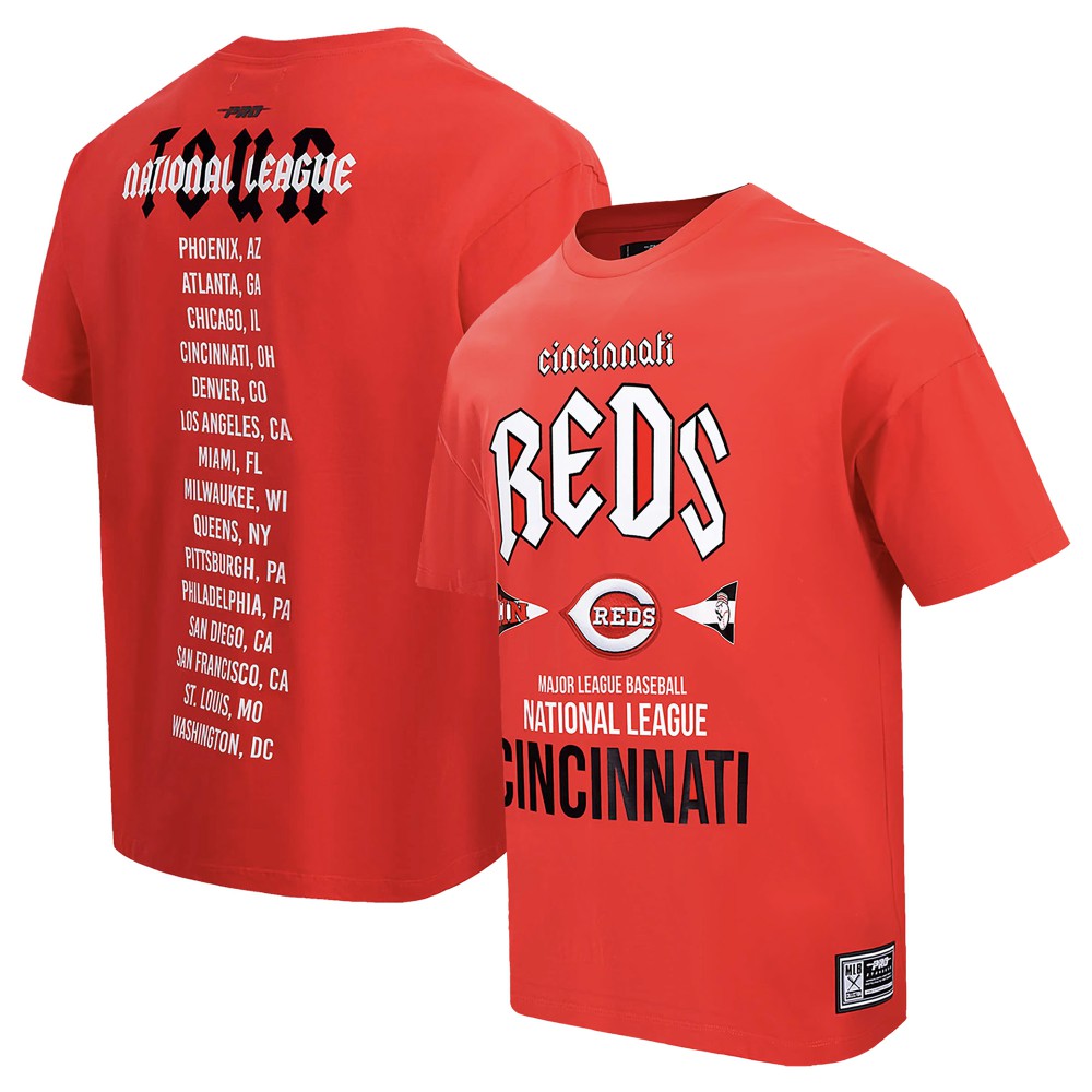 Red Cincinnati Reds Pro Standard Oversized City Tour T-Shirt