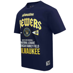 Navy Milwaukee Brewers Pro Standard Oversized City Tour T-Shirt