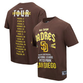 Brown San Diego Padres Pro Standard Oversized City Tour T-Shirt