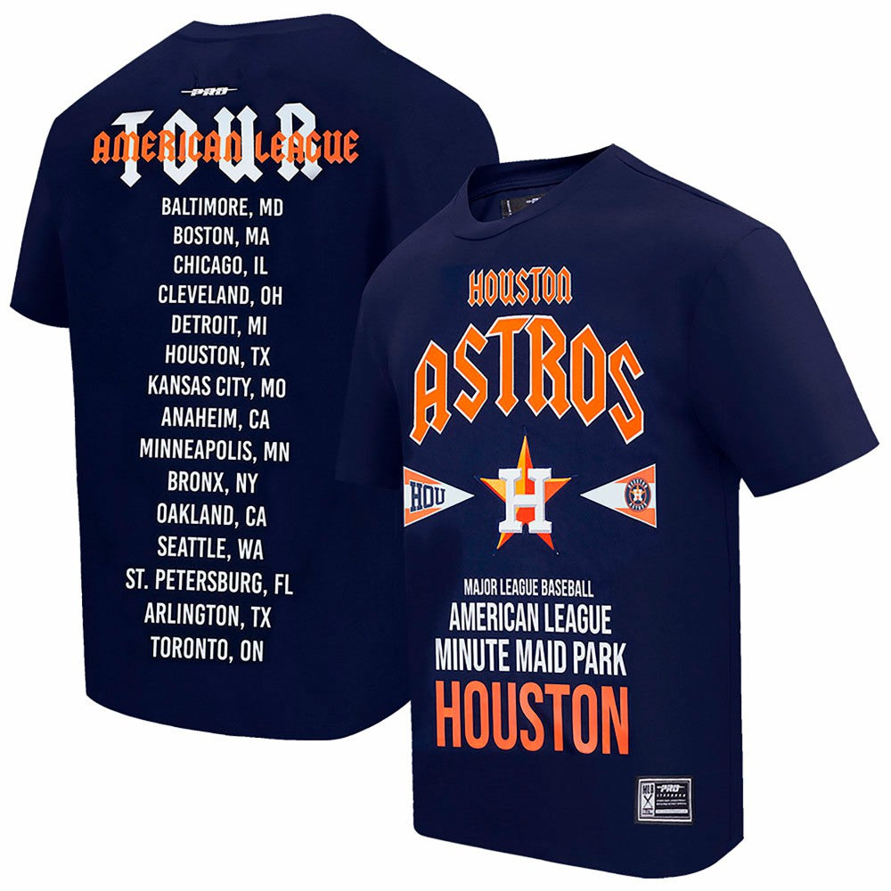 Navy Houston Astros Pro Standard Oversized City Tour T-Shirt