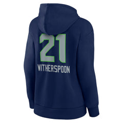 Devon Witherspoon Women's Team Wordmark Player Name & Number Pullover Hoodie - Seattle Seahawks Hoodies