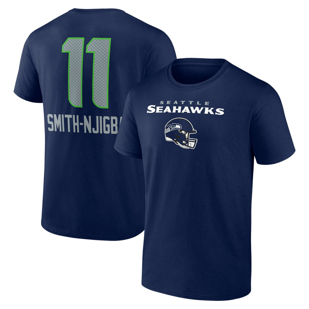 Jaxon Smith-Njigba Team Wordmark Player Name & Number T-Shirt - Seattle Seahawks T-shirts