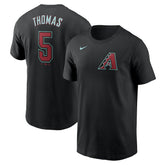 Black Alek Thomas Arizona Diamondbacks Nike 2024 Fuse Name & Number T-Shirt