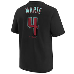 Black Ketel Marte Arizona Diamondbacks Nike Youth Name & Number T-Shirt