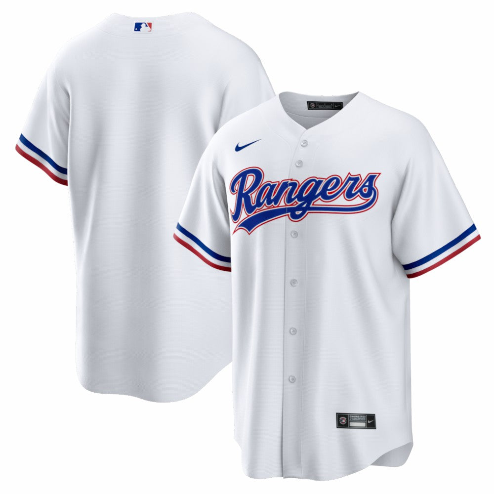 White Texas Rangers Nike Home Big & Tall Replica Jersey