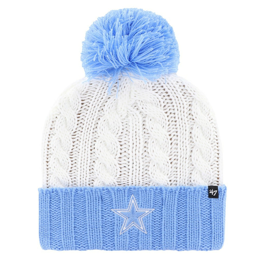 '47 Women's Luminance Cuffed Knit Hat with Pom - Dallas Cowboys Hats