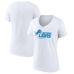 Women's Lock Up V-Neck T-Shirt - Detroit Lions T-shirts