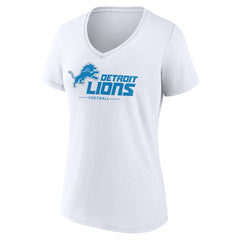 Women's Lock Up V-Neck T-Shirt - Detroit Lions T-shirts