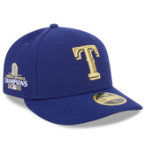 Royal Texas Rangers New Era 2024 Gold Collection Low Profile 59FIFTY Fitted Hat