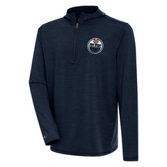 NHL Edmonton Oilers Antigua Tidy Quarter-Zip Pullover Hoodie