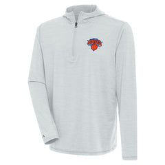 New York Knicks Antigua Tidy Quarter-Zip Lightweight Pullover Top