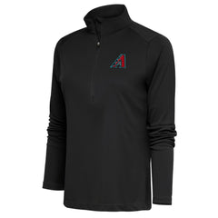 Arizona Diamondbacks Antigua Women's Tribute Half-Zip Pullover Top – Gray