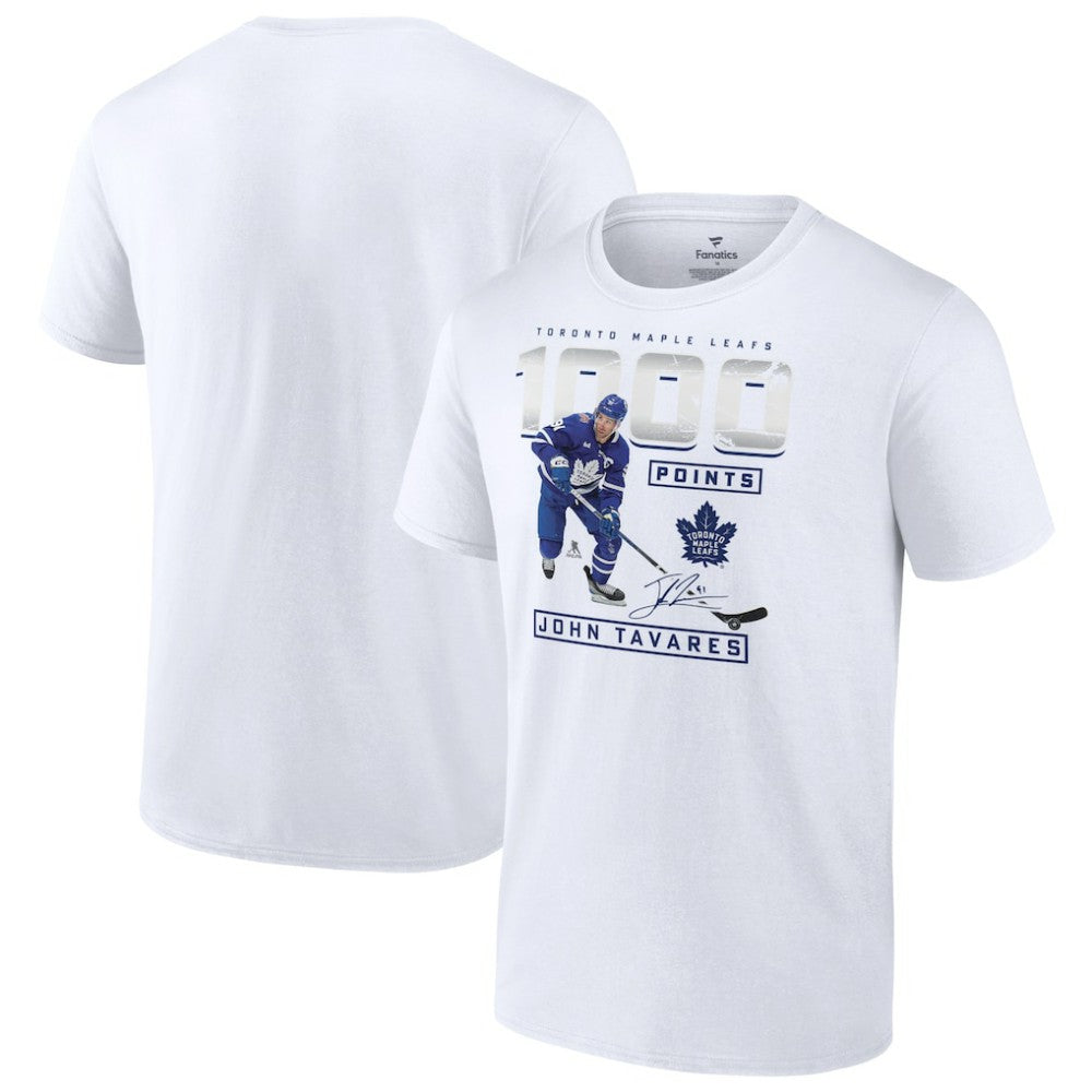 NHL John Tavares Toronto Maple Leafs 1,000 Career Points T-Shirt
