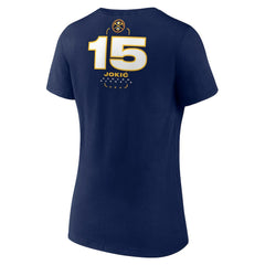 Nikola Jokic Denver Nuggets Women's Behind The Back Name & Number V-Neck T-Shirt sale