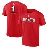 Amen Thompson Houston Rockets Behind The Back Name & Number T-Shirt