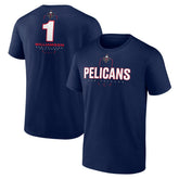 Zion Williamson New Orleans Pelicans Behind The Back Name & Number T-Shirt