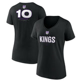 Domantas Sabonis Sacramento Kings Women's Behind The Back Name & Number V-Neck T-Shirt