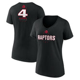 Scottie Barnes Toronto Raptors Women's Behind The Back Name & Number V-Neck T-Shirt